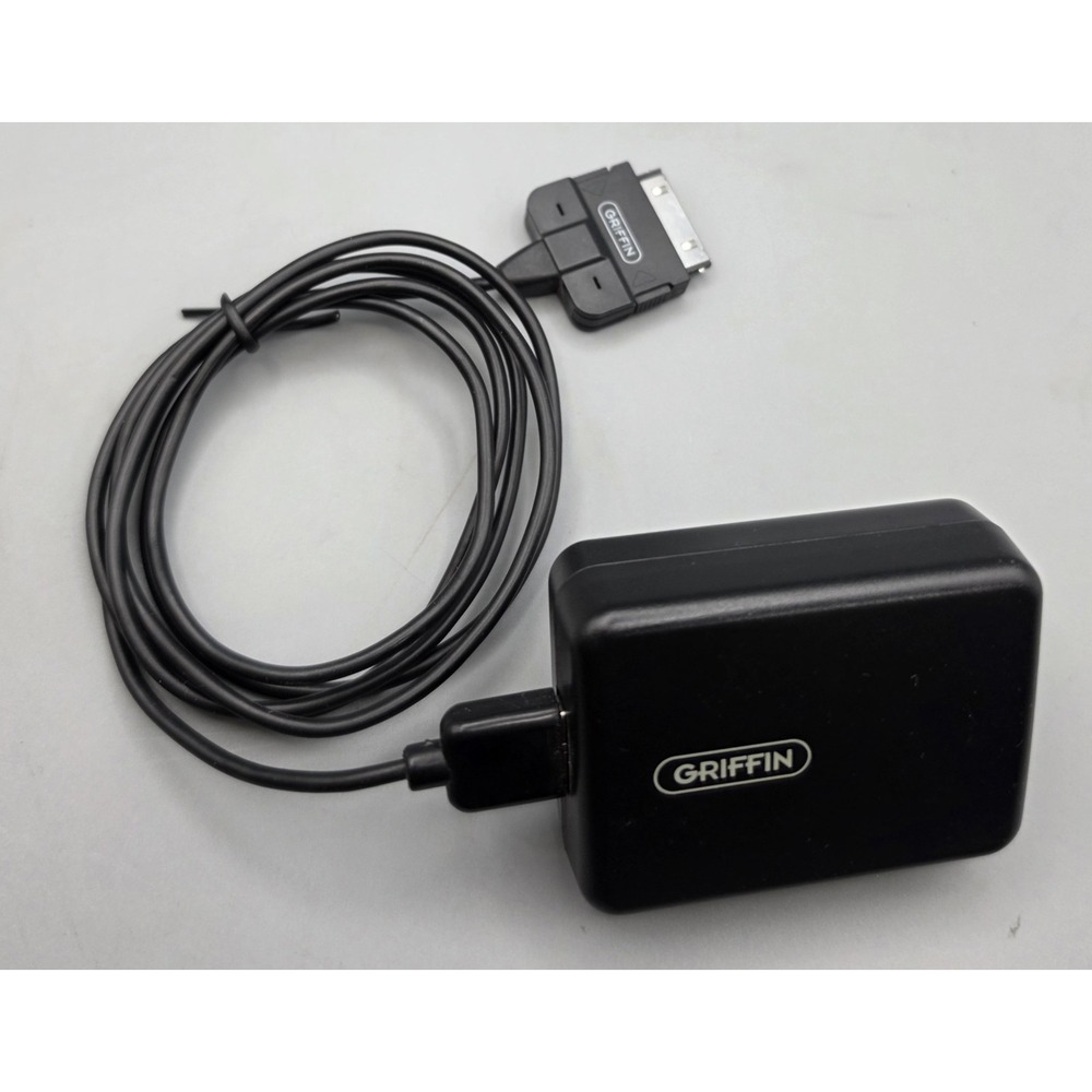 Griffin PowerBlock Wall Charger Apple 30-Pin iPod iPhone 5V 1A GFP051-0510-1
